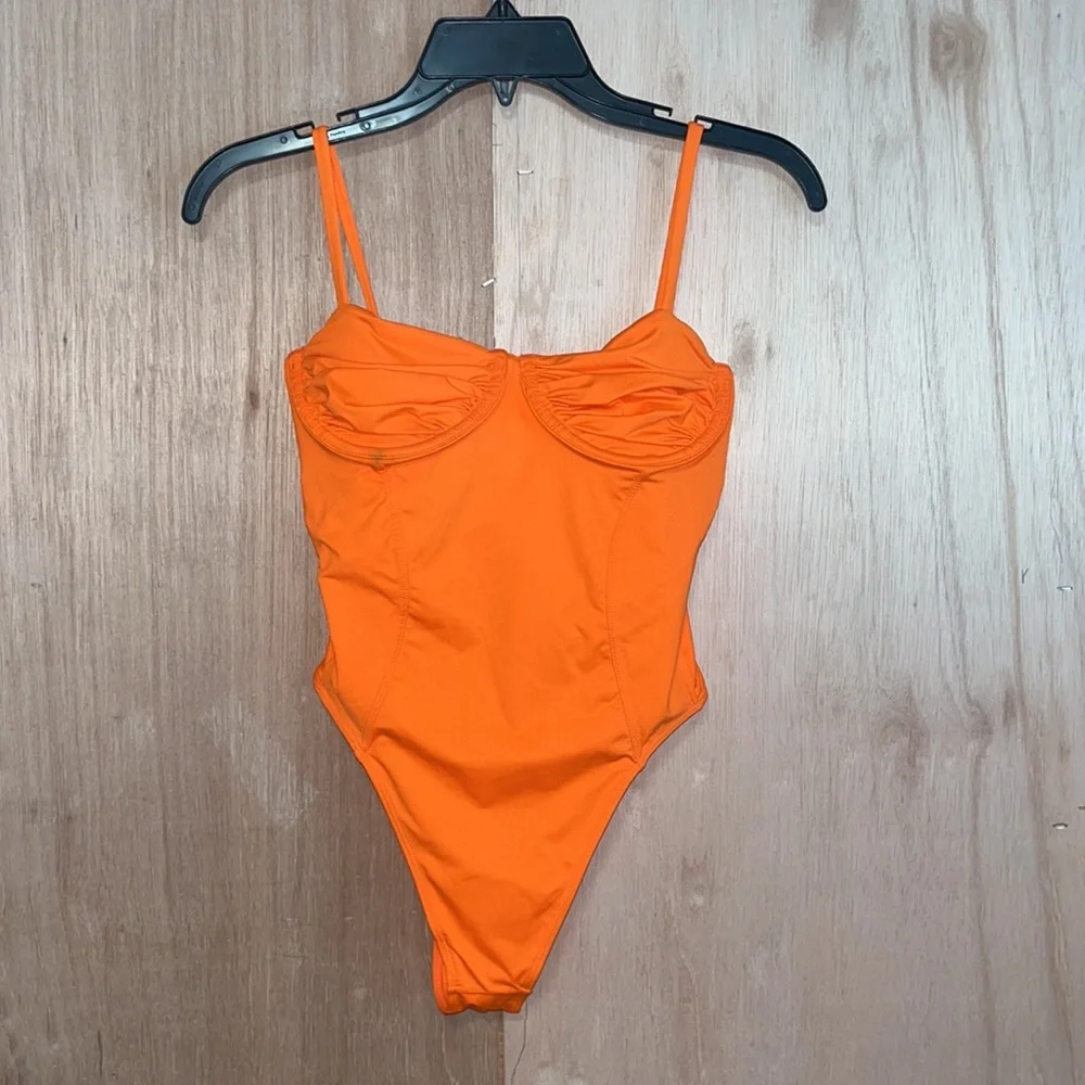 FRANKIE’S BIKINIS Lorelai Cheeky One Piece Swimsuit Sz S